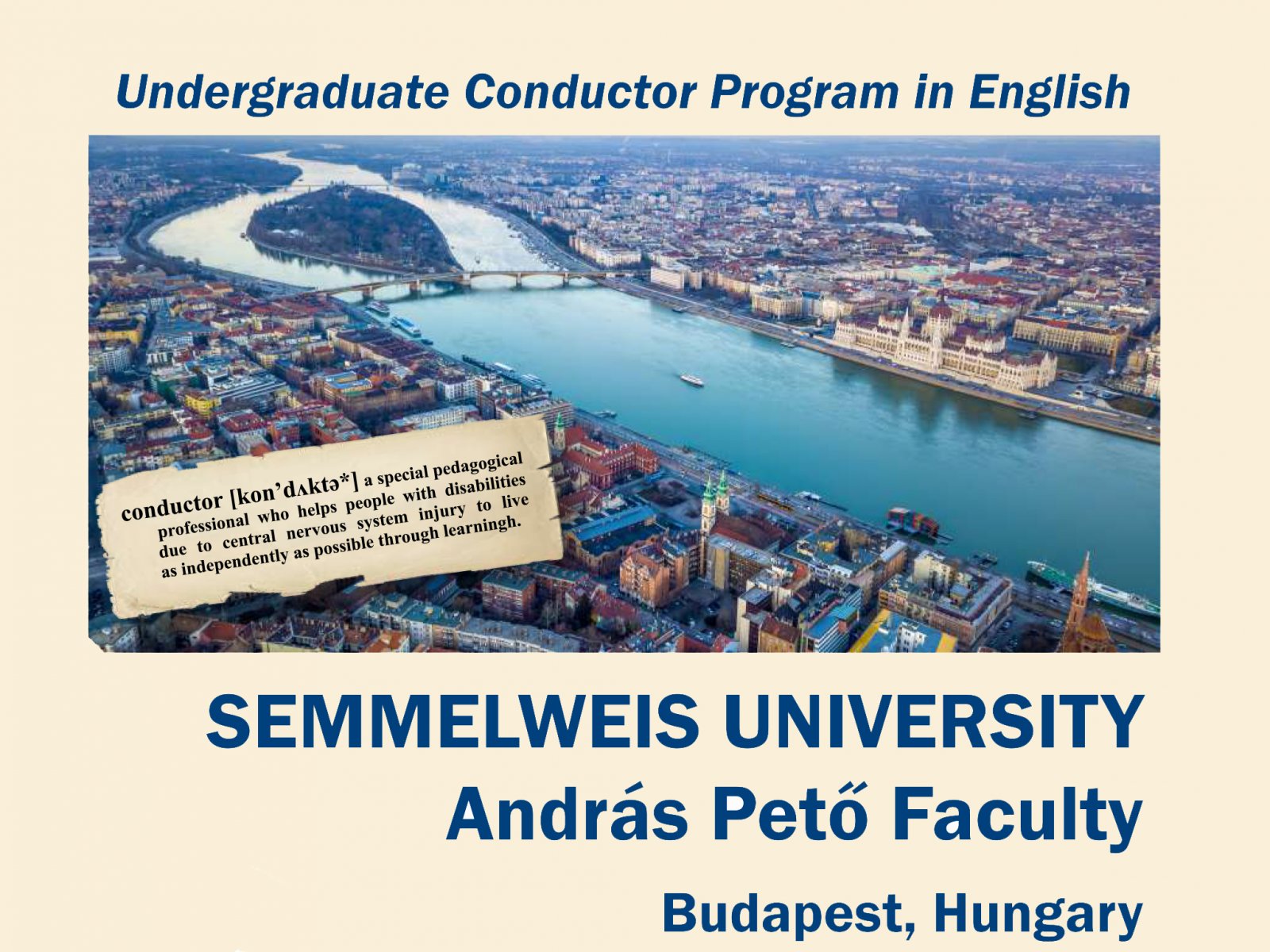 Венгерский университет Семмелвейс приглашает на обучение по программе «Кондуктолог»